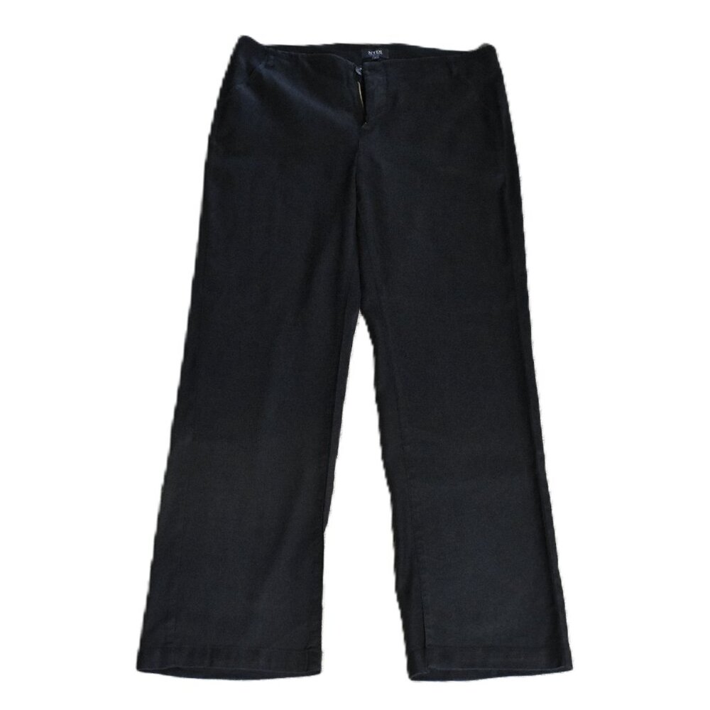 NYDJ Pants 6 Black Linen Blend Machine Wash